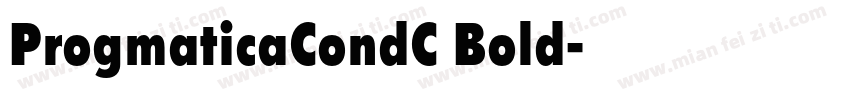 ProgmaticaCondC Bold字体转换